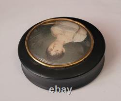 Boîte à portrait miniature Époque Empire Or massif XIXème Siècle K35