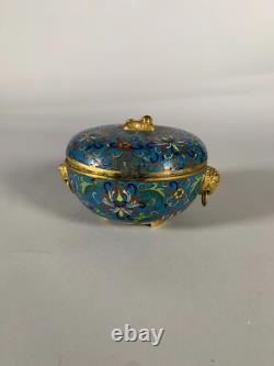 Boite en bronze cloisonné Chine époque Jiaqing XIXeme siecle