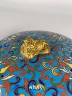 Boite en bronze cloisonné Chine époque Jiaqing XIXeme siecle