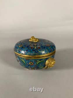 Boite en bronze cloisonné Chine époque Jiaqing XIXeme siecle Boite en bronze cloisonné Chine époque Jiaqing XIXeme siecle