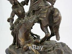 Bronze Charles Martel époque XIXème