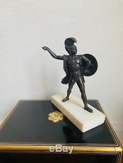 Bronze XIX Eme Époque Empire Mythologique Lanceur De Javelot