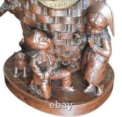 Bronze d' Emile CARLIER Pot à Tabac époque XIX ème au clair de la lune
