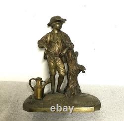 Bronze le jardinier époque XIXème siècle