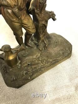 Bronze le jardinier époque XIXème siècle