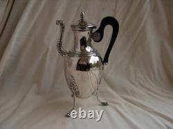 CAFETIERE EN ARGENT, RESTAURATION, POINCON VIEILLARD, EPOQUE DEBUT XIXème