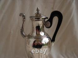 CAFETIERE EN ARGENT, RESTAURATION, POINCON VIEILLARD, EPOQUE DEBUT XIXème