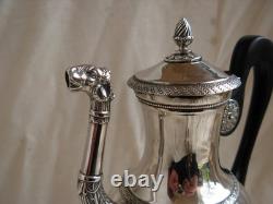 CAFETIERE EN ARGENT, RESTAURATION, POINCON VIEILLARD, EPOQUE DEBUT XIXème
