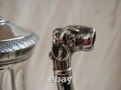 CAFETIERE EN ARGENT, RESTAURATION, POINCON VIEILLARD, EPOQUE DEBUT XIXème