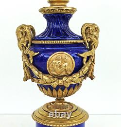 CANDELABRE Style Louis XVI Bronze Porcelaine Epoque Napoléon III XIXème Siècle