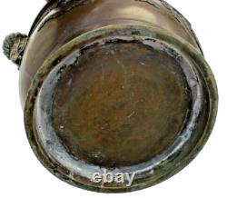 Cache pot bronze chine chinese bronze art antique chine phénix époque XIXème