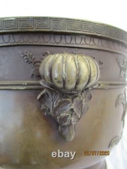 Cache pot bronze chine chinese bronze art antique chine phénix époque XIXème