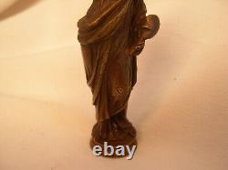 Cachet En Bronze, Femme A L Antique, Epoque XIX