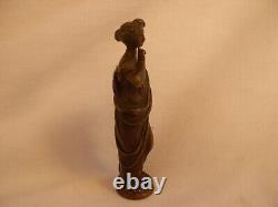 Cachet En Bronze, Femme A L Antique, Epoque XIX