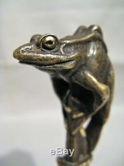 Cachet sceau en bronze signé Fremiet la grenouille époque XIX ème siècle