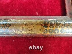 Cadre D'époque Antique. Bois Polychrome. Espagne. Xviie-xviiie Siècles