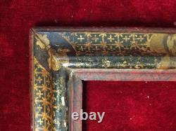 Cadre D'époque Antique. Bois Polychrome. Espagne. Xviie-xviiie Siècles