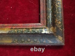 Cadre D'époque Antique. Bois Polychrome. Espagne. Xviie-xviiie Siècles