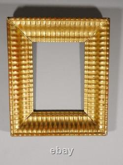 Cadre à canaux Louis Philippe en bois doré, époque XIX ème