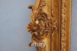 Cadre à oreilles stuc doré époque fin XIXème