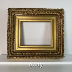 Cadre ancien en bois, époque XIXe siècle, Barbizon, encadrement 40 x 33 cm