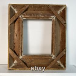 Cadre ancien en bois, époque XIXe siècle, Barbizon, encadrement 40 x 33 cm