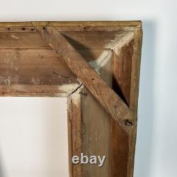 Cadre ancien en bois, époque XIXe siècle, Barbizon, encadrement 40 x 33 cm