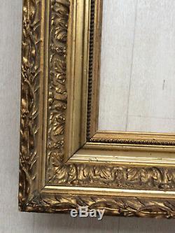 Cadre doré 5F Barbizon pour tableau peinture 35x27cm époque XIXème