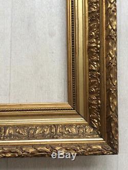 Cadre doré 5F Barbizon pour tableau peinture 35x27cm époque XIXème
