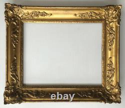 Cadre doré XIXème époque Restauration format 6F pour tableau peinture 41x33cm