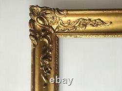 Cadre doré XIXème époque Restauration format 6F pour tableau peinture 41x33cm