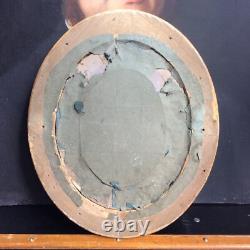 Cadre en Bois Doré Ovale Epoque fin XIXème (A)