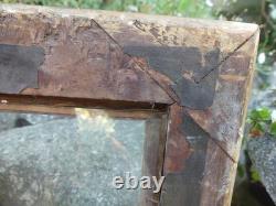 Cadre époque Restauration à Réglettes vitre d'origine XIX éme dorure d'origine