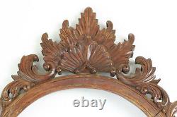 Cadre oblong en bois de hêtre décor coquille époque XIX ème