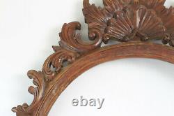 Cadre oblong en bois de hêtre décor coquille époque XIX ème