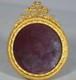 Cadre Photo Rond Tondo Louis Xvi En Bronze Cisel&eacute; Et Dor&eacute;, &eacute;poque Fin Xix &egrave;me