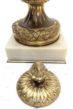 Cassolette en bronze doré époque XIXème modèle de Clodion (paire)