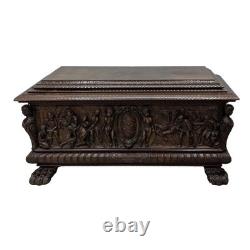 Cassone italien renaissance époque XIX ème