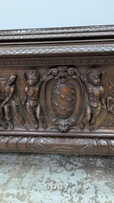 Cassone italien renaissance époque XIX ème