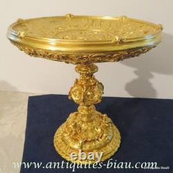 Centre de Table Coupe en Bronze doré XIXéme 24cm Haut époque Napoléon III