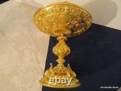 Centre de Table Coupe en Bronze doré XIXéme 24cm Haut époque Napoléon III