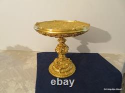 Centre de Table Coupe en Bronze doré XIXéme 24cm Haut époque Napoléon III
