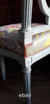 Chaise Lyre d'époque Louis XVI estampillé GAY