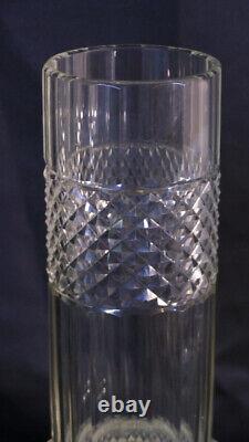 Charles Christofle, Vase En Cristal Taillé Et Bronze Argenté, époque XIX ème Siè
