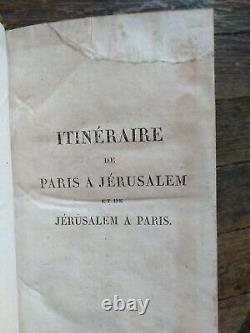 Chateaubriand Itinéraire de Paris à Jérusalem 1811 EO Reliure d'époque