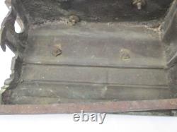 Chenets bronze décor aux lévriers d'époque 19eme sculpture chien lévrier XIXeme