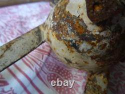 Chine Vase JUE Tripode Fonte ancienne XIX ème manque un pied 19cm haute époque