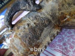 Chine Vase JUE Tripode Fonte ancienne XIX ème manque un pied 19cm haute époque