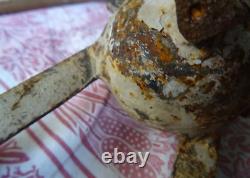 Chine Vase JUE Tripode Fonte ancienne XIX ème manque un pied 19cm haute époque