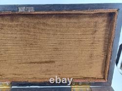 Coffret boite à thé en acajou XIXème époque Charles X Dimensions 36x20x18cm